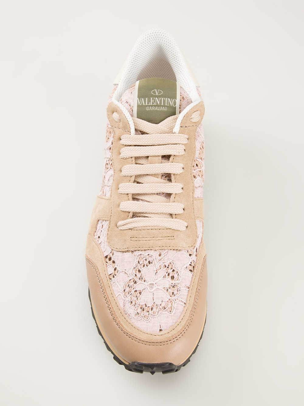 Lyst - Valentino Lace Detail Sneakers in Purple