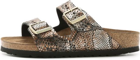 birkenstock python gold