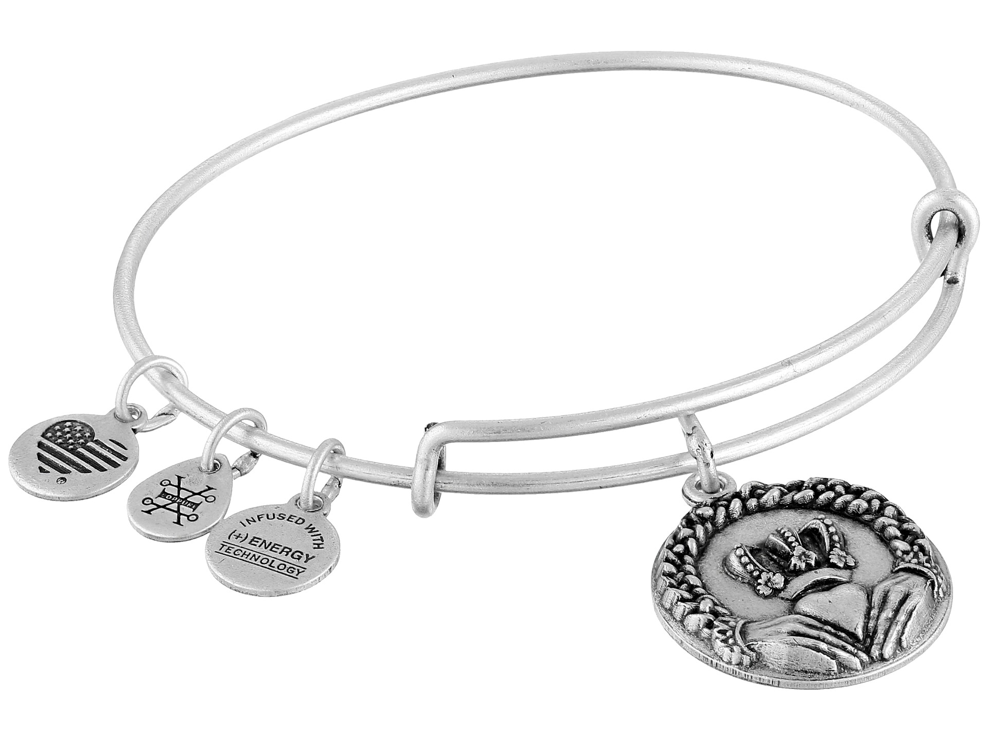 Lyst Alex And Ani Claddagh Ii Charm Bangle In Metallic Gallery