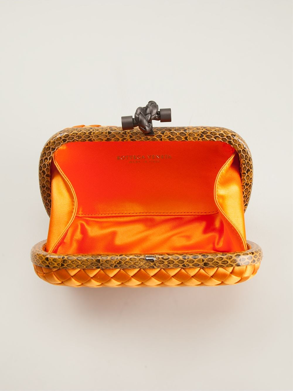 bottega veneta wallet orange