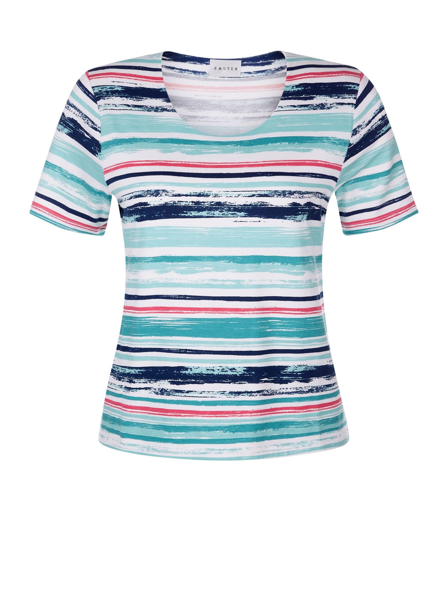 Eastex Watercolour Stripe Top in Blue (Blue Multi) | Lyst