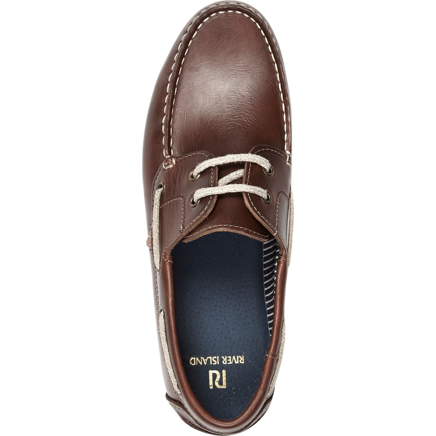 Lyst River Island Brown Leather Boat Shoes in Brown for Men