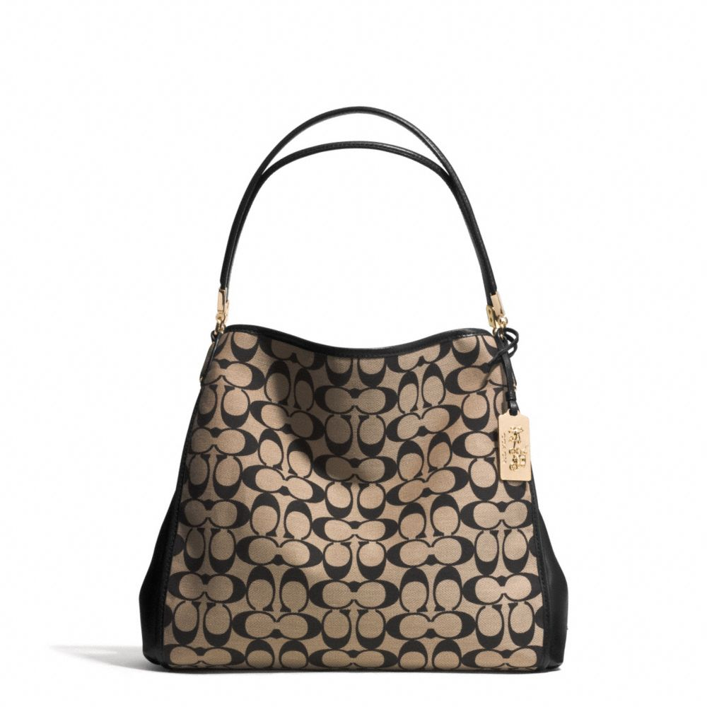 Lyst Coach Madison Small Phoebe Shoulder Bag In Printed Signature Gallery