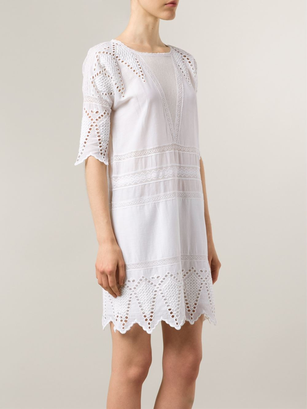 Lyst Ulla Johnson Lupe Cotton Dress In White Gallery