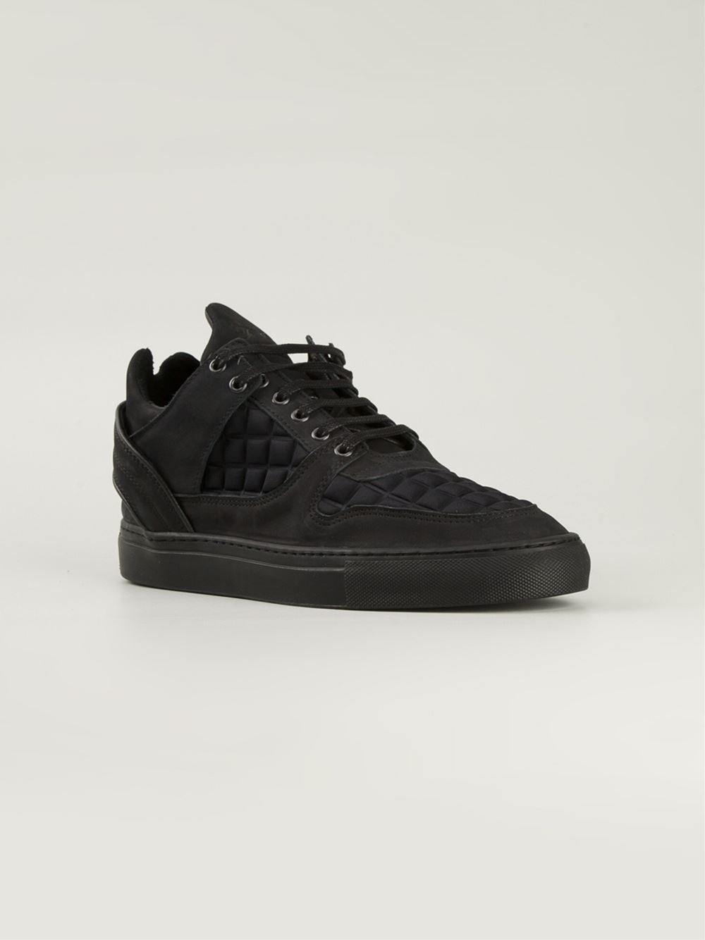 Filling pieces Quilted Sneakers in Black for Men | Lyst