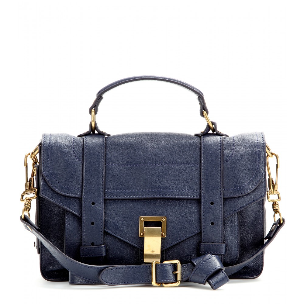 Proenza schouler Ps1 Tiny Leather Shoulder Bag in Blue | Lyst