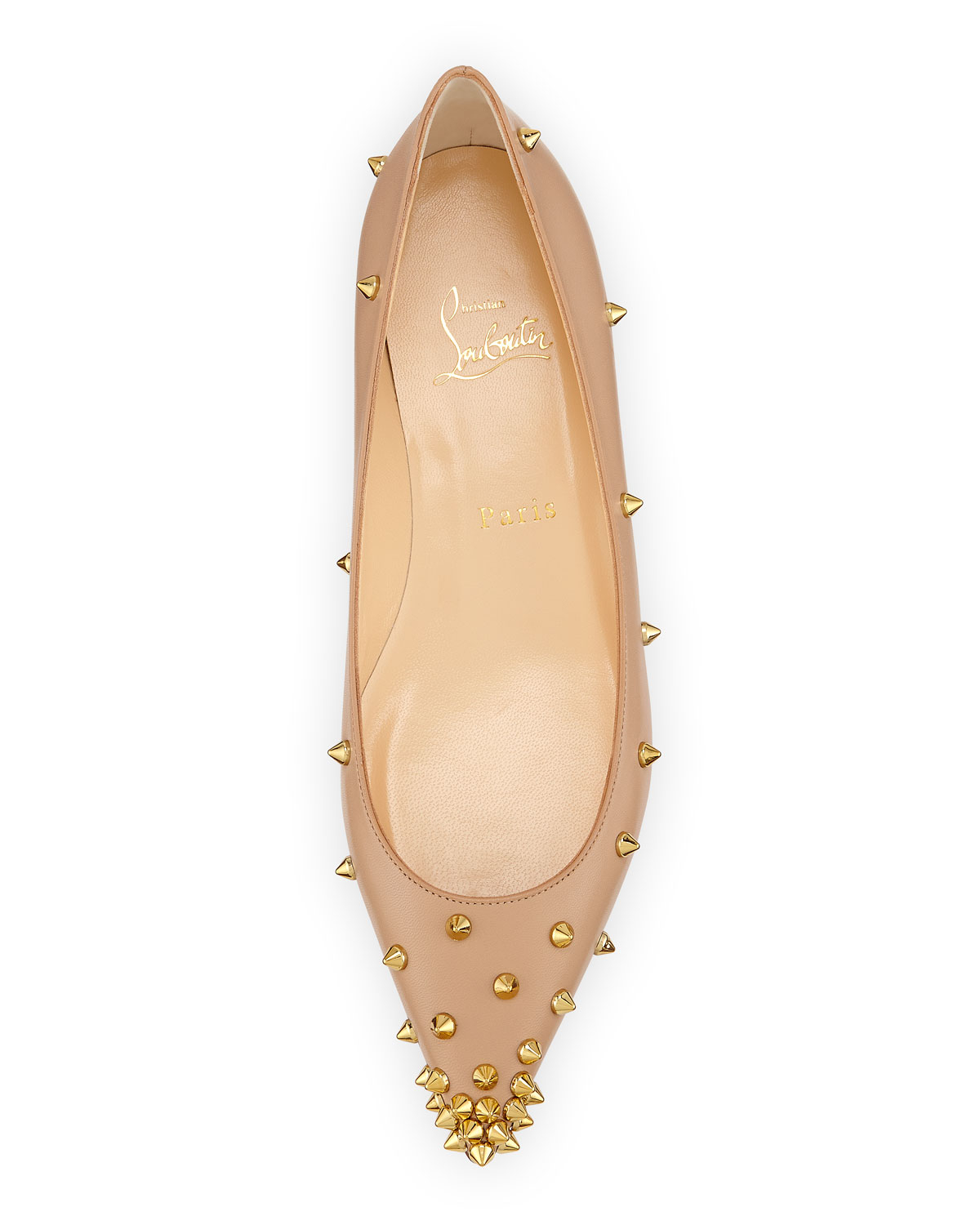 Christian Louboutin Beige Degra Flats - ShopStyle