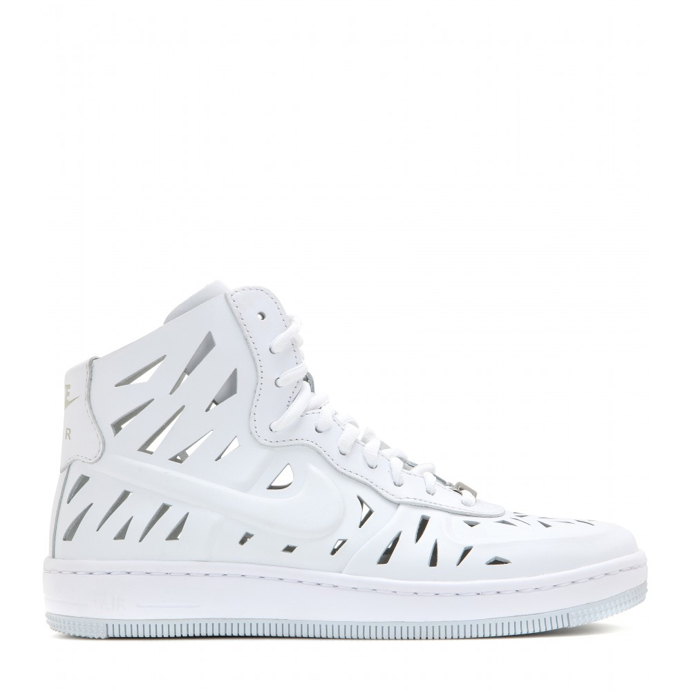 Nike Air Force 1 Ultra Leather High-top Sneakers in White - Lyst