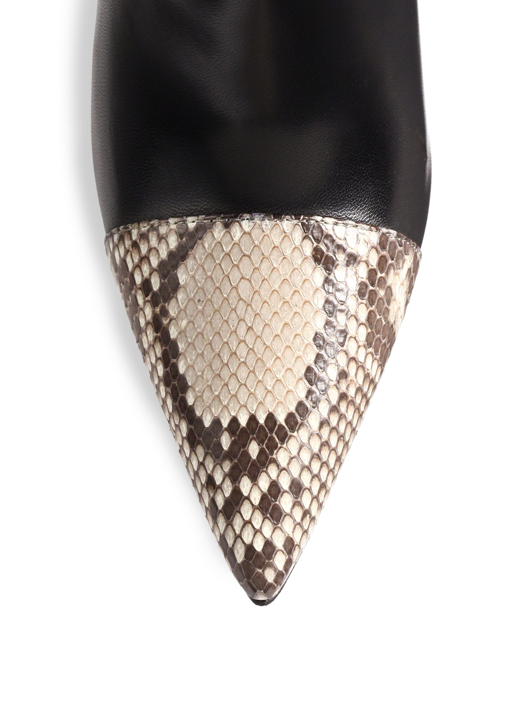 gucci snake skin boots