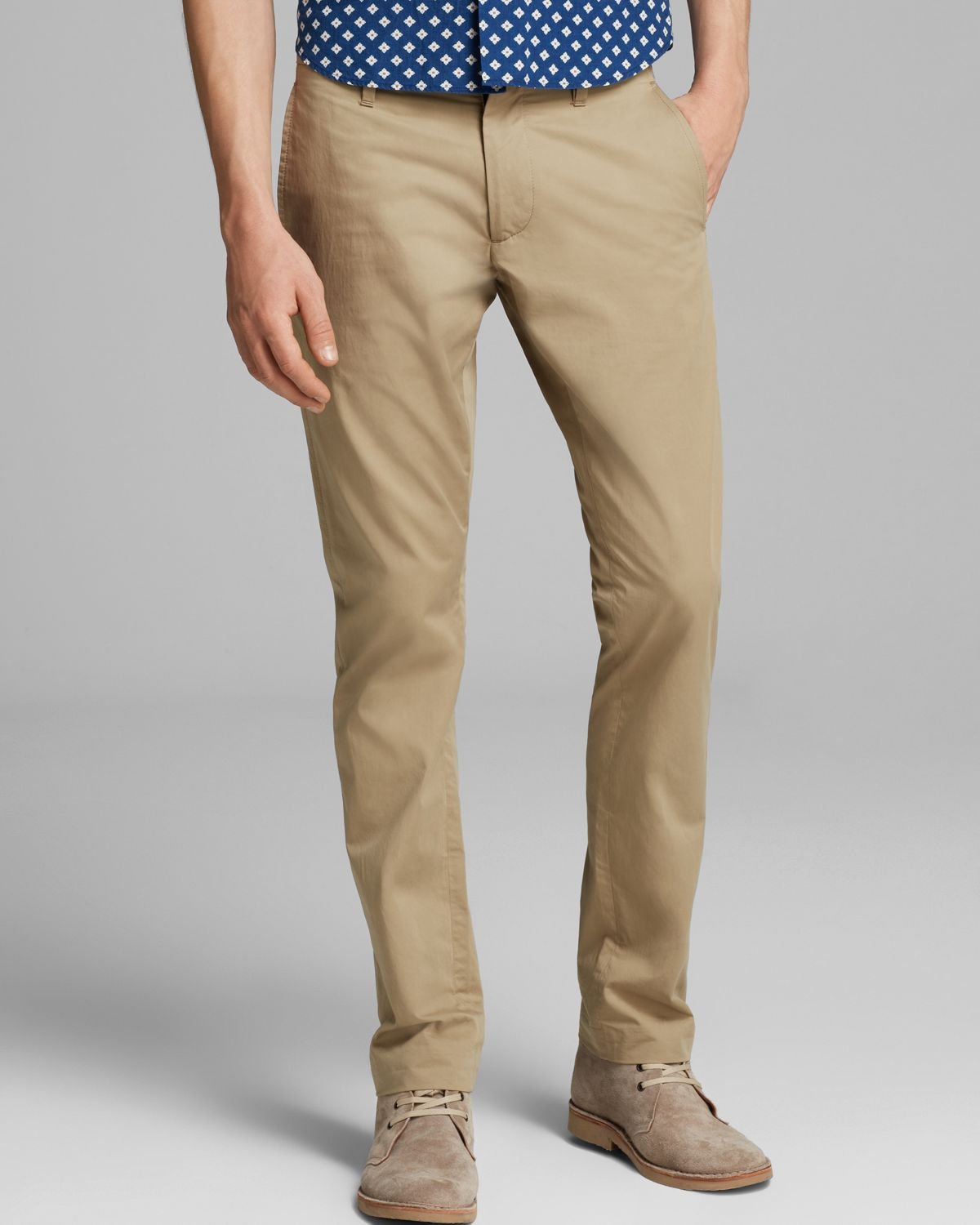 Lyst - Marc By Marc Jacobs California Cotton Pants Slim Fit in Natural ...