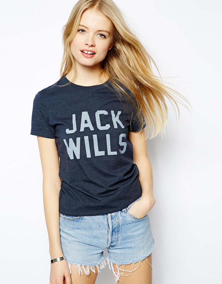 Jack wills Tshirt in White | Lyst