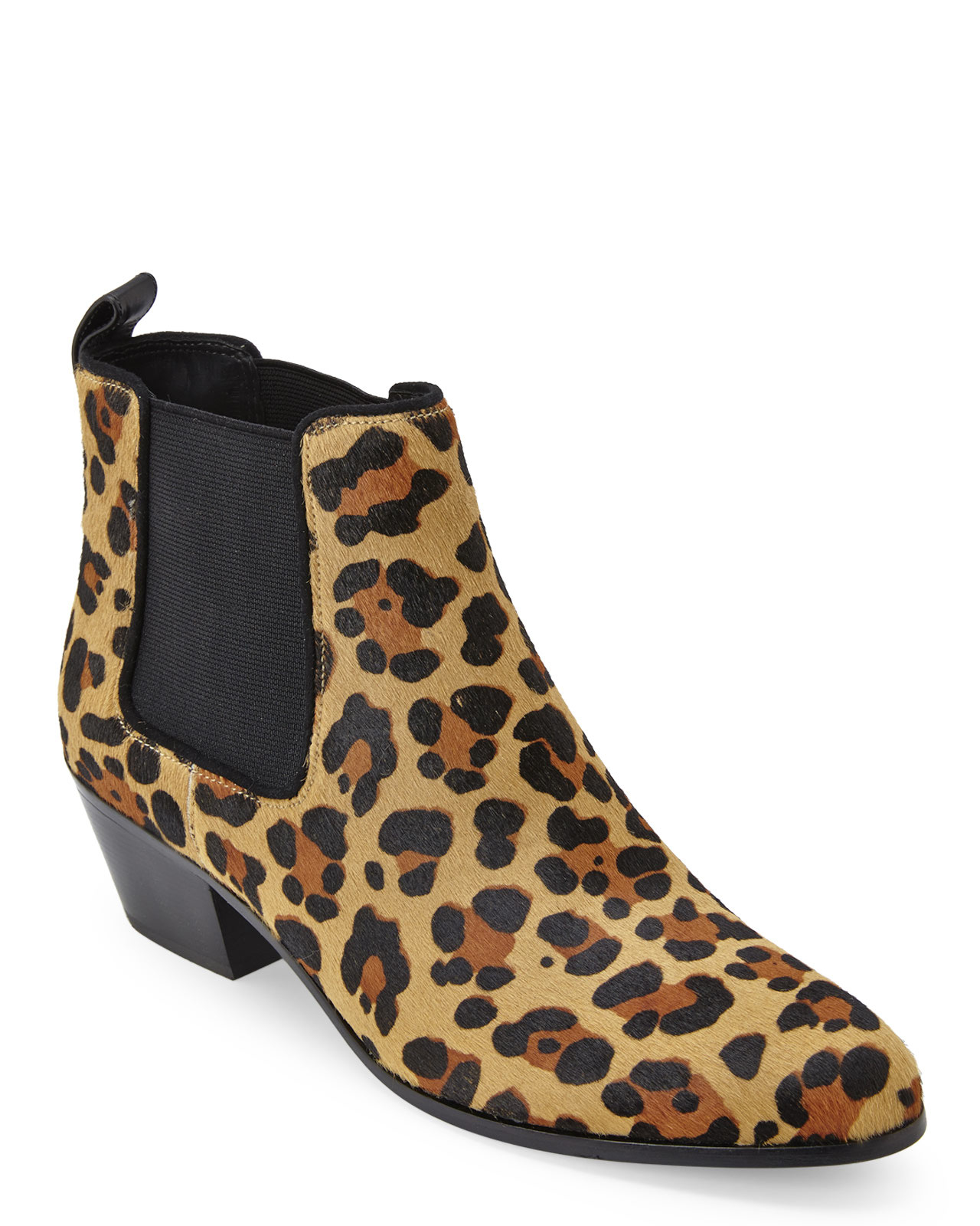Via spiga Leopard Print Ciaran Ankle Boots in Black | Lyst
