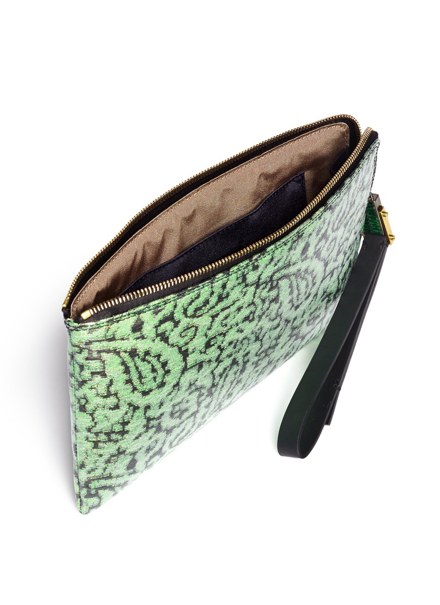 iridescent clutch