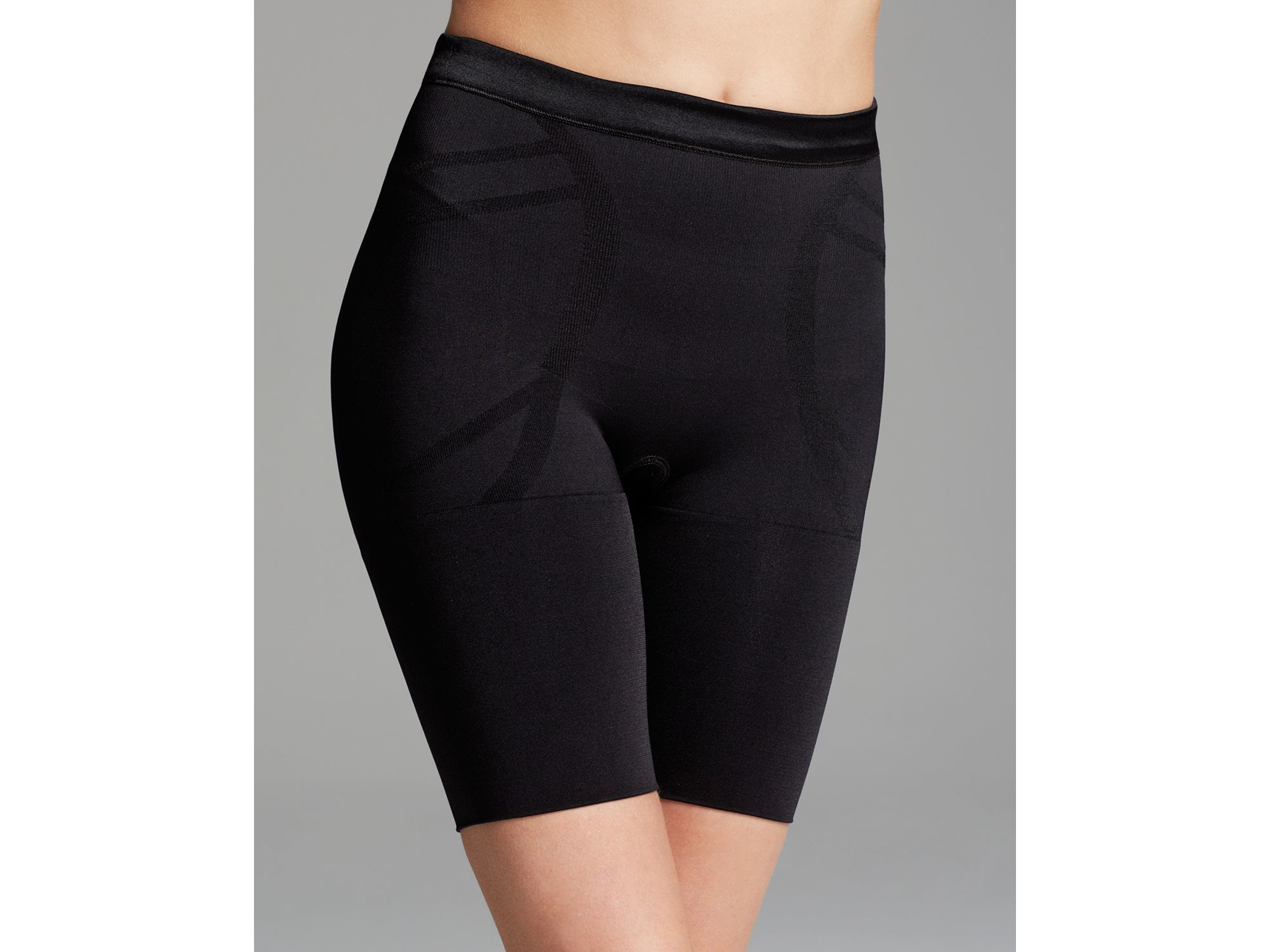 Spanx Shapewear Slimmer And Shine Midthigh 2324 in Black Lyst