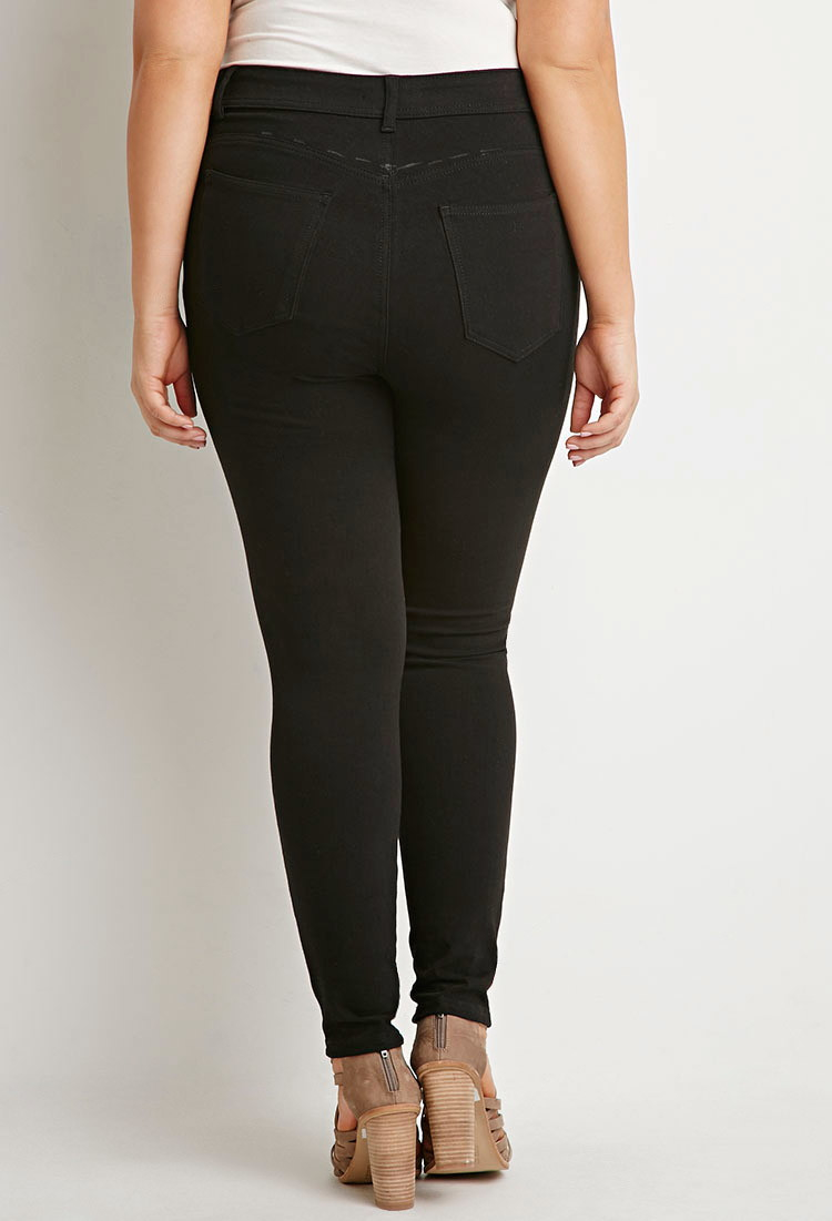 Forever 21 Plus Size Classic High waisted Skinny Jeans in 