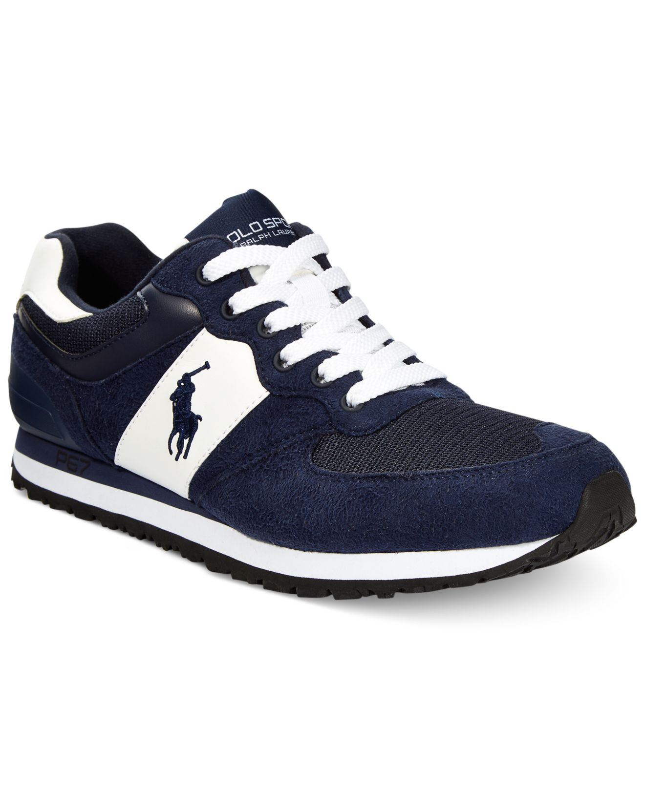  Polo  ralph lauren Slaton Pony Sneakers  in Blue for Men  