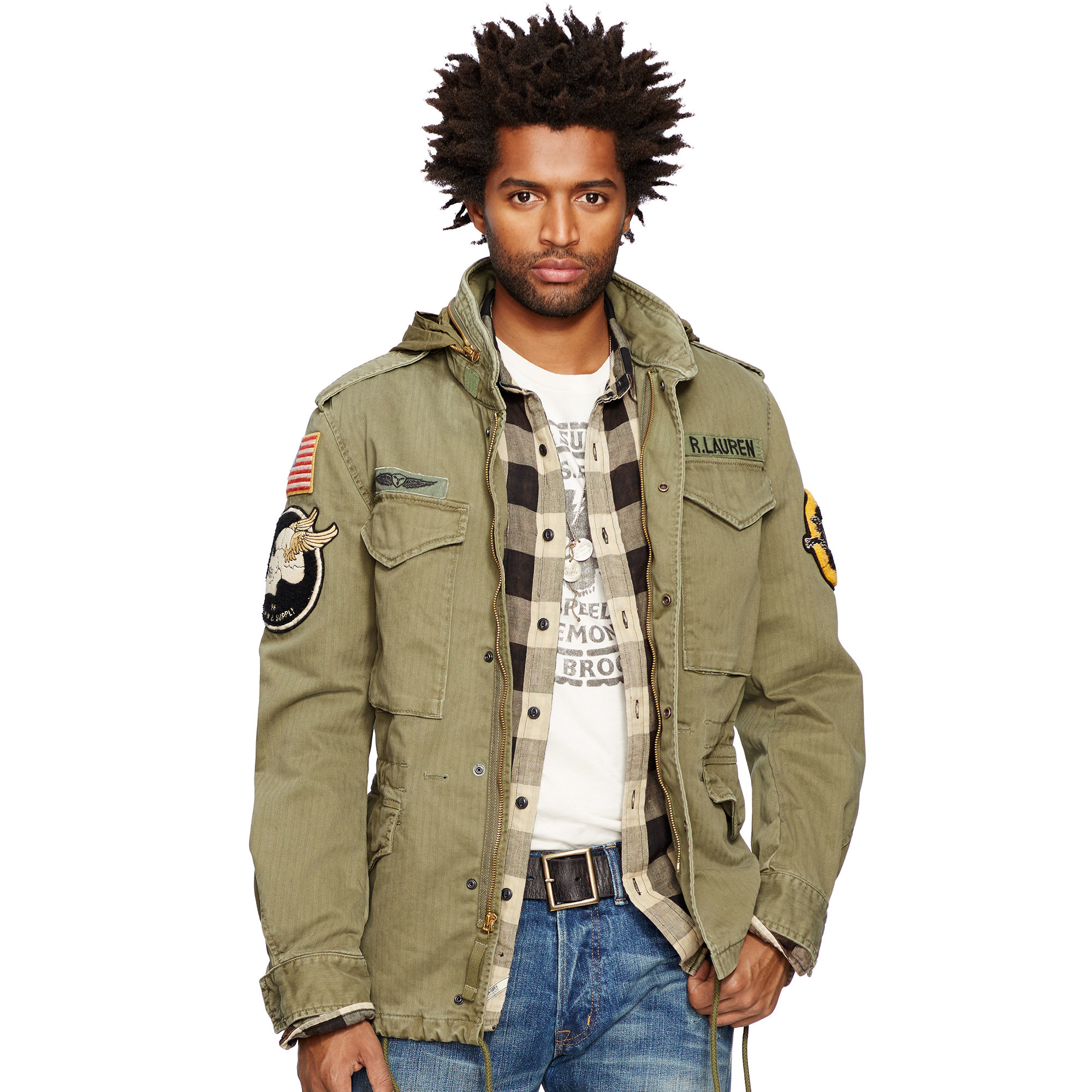 Denim & Supply Ralph Lauren Cotton Military Field Jacket in Blue for ...