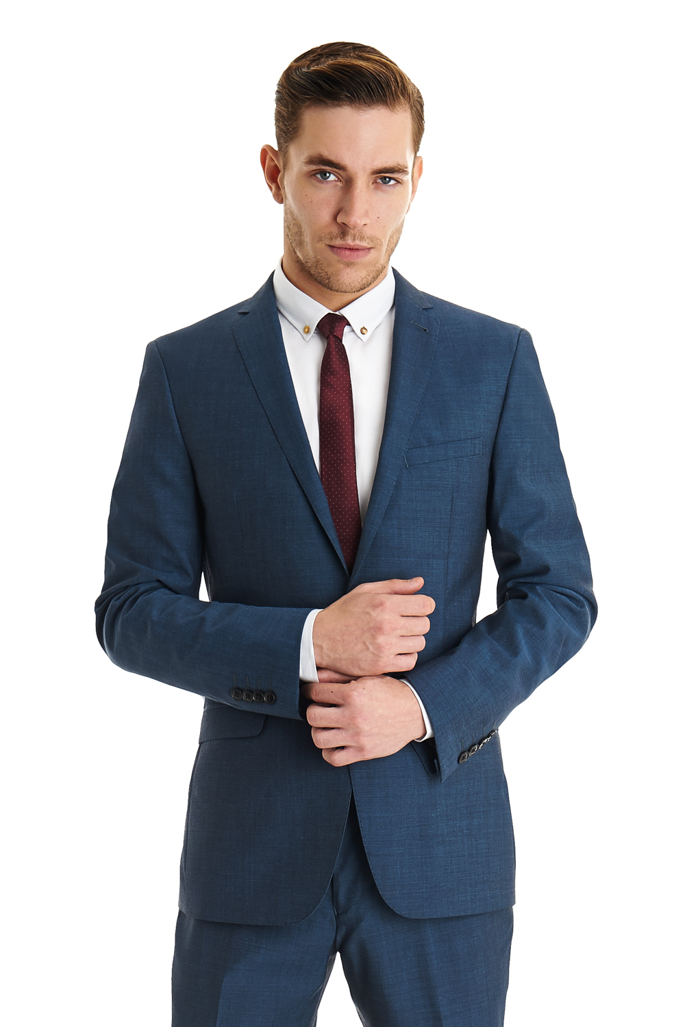 Ben sherman Skinny Fit Single Breasted Captain Blue Mix and Match Suit ...