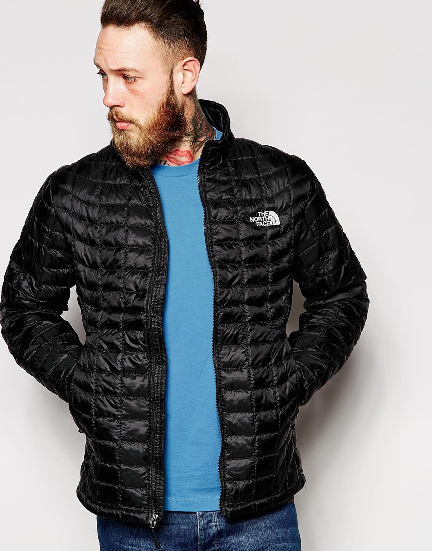 Lyst - The north face Thermoball Zip Up Jacket in Black ...