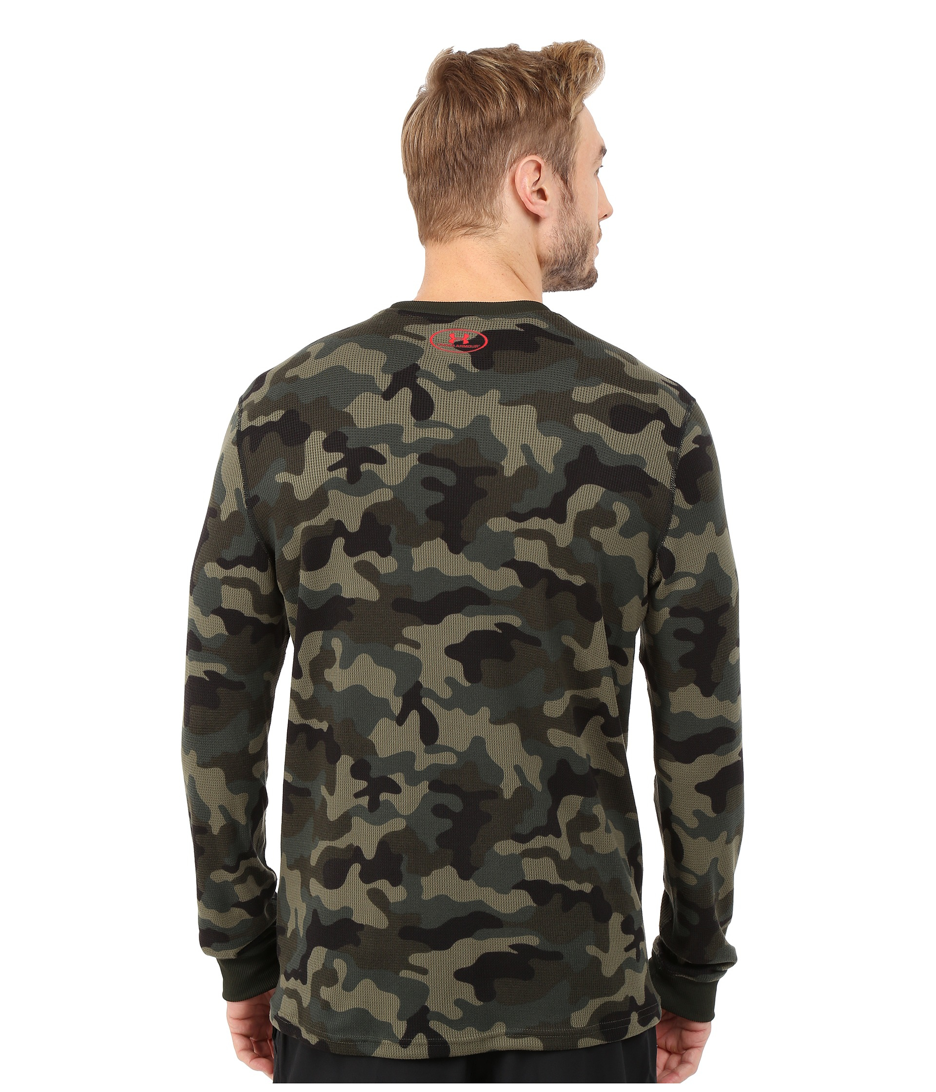Lyst - Under Armour Ua Amplify Camo Thermal Crew in Green