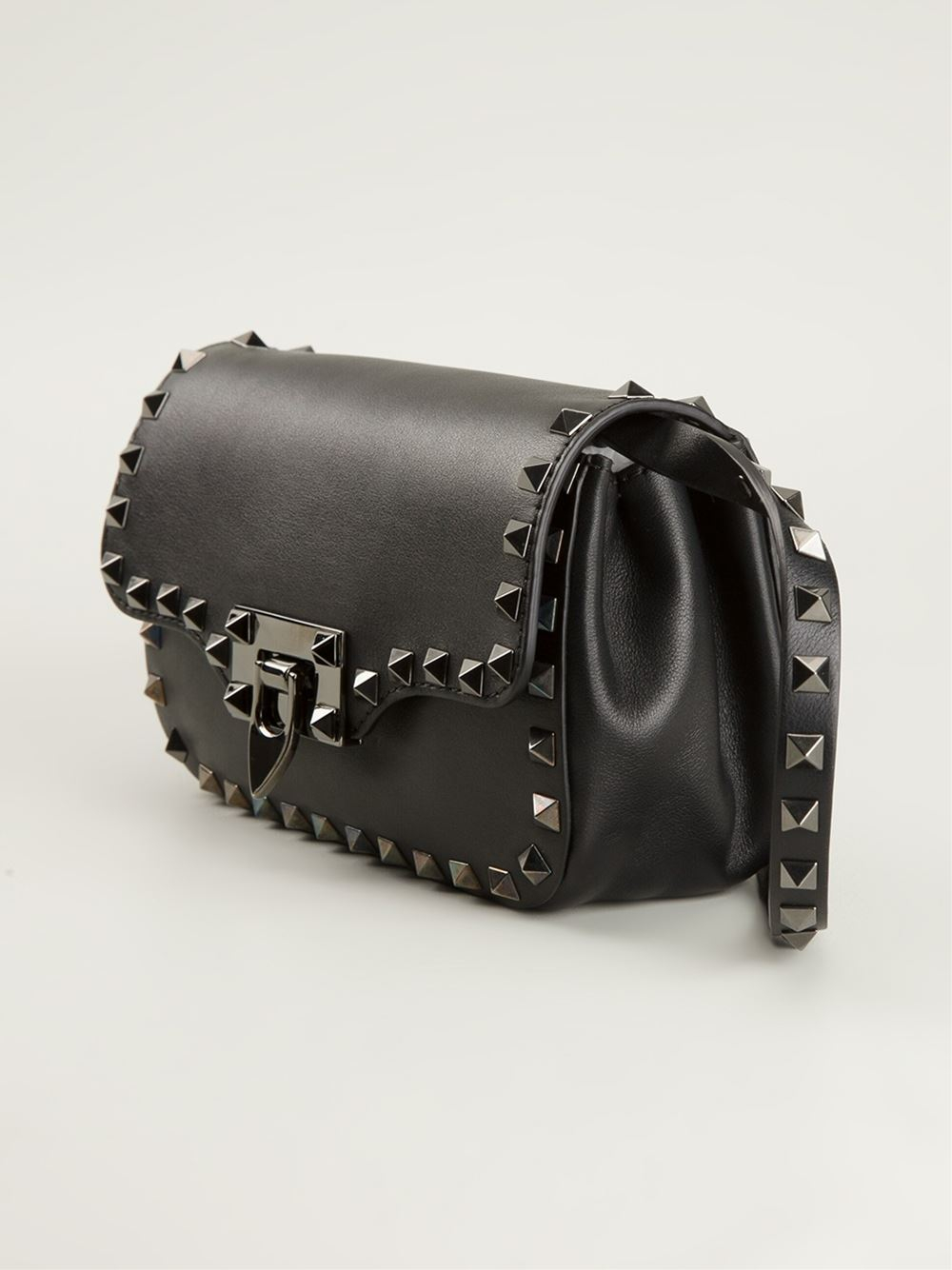 Valentino Mini Rockstud Noir Shoulder Bag in Black - Lyst