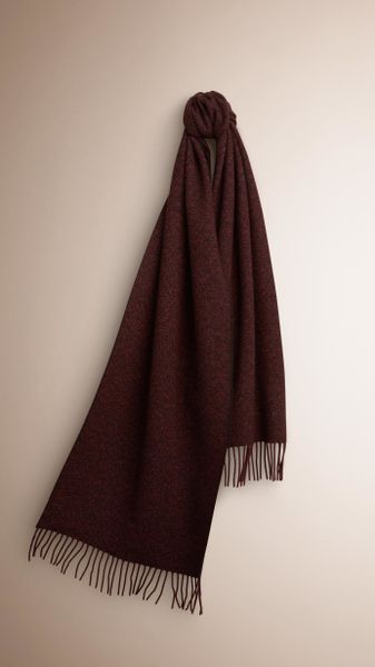 mens burgundy cashmere scarf