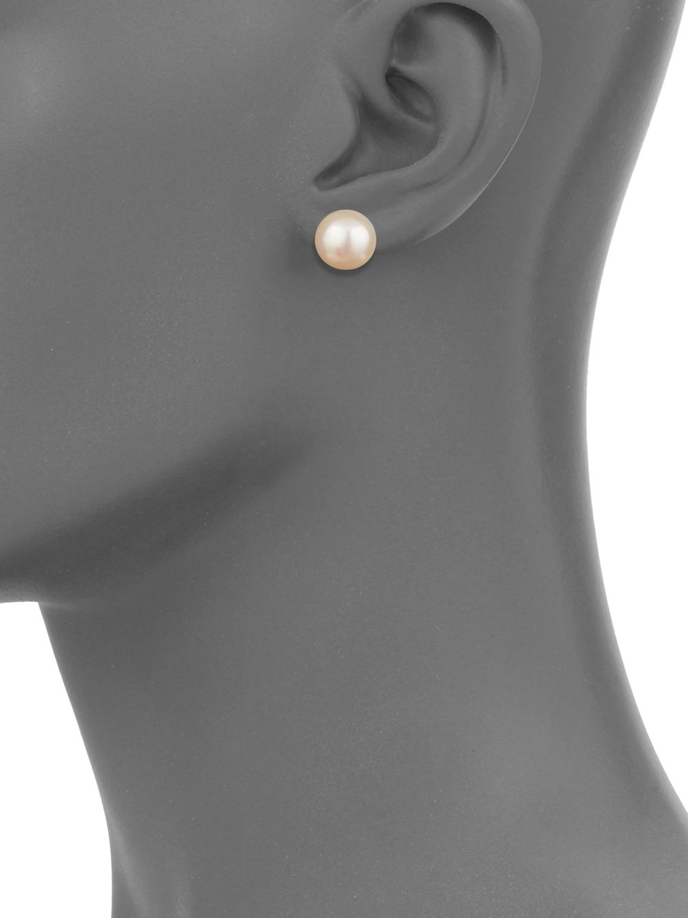 Lyst Mastoloni 10mm 10 5mm Freshwater Pearl Stud Earrings In Metallic Gallery