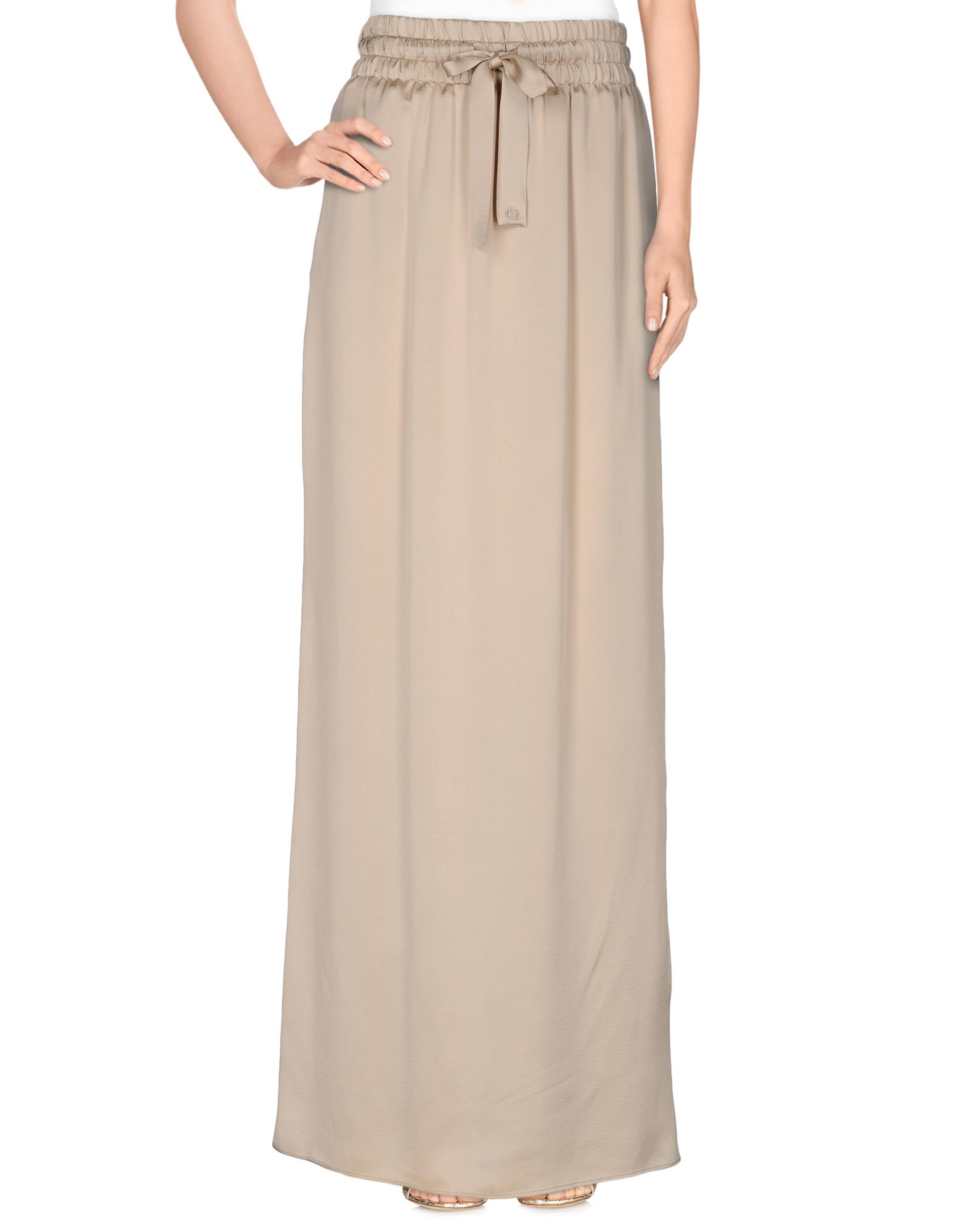 Lyst - Gucci Long Skirt in Natural