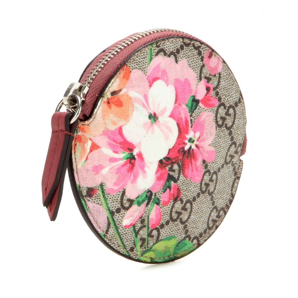 Lyst - Gucci Gg Blooms Coated Canvas And Leather Coin Purse