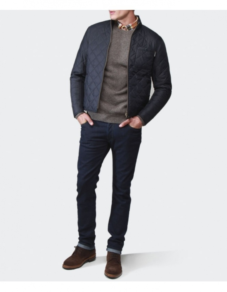 Lyst - Barbour Axle Quilted Jacket in Blue for Men