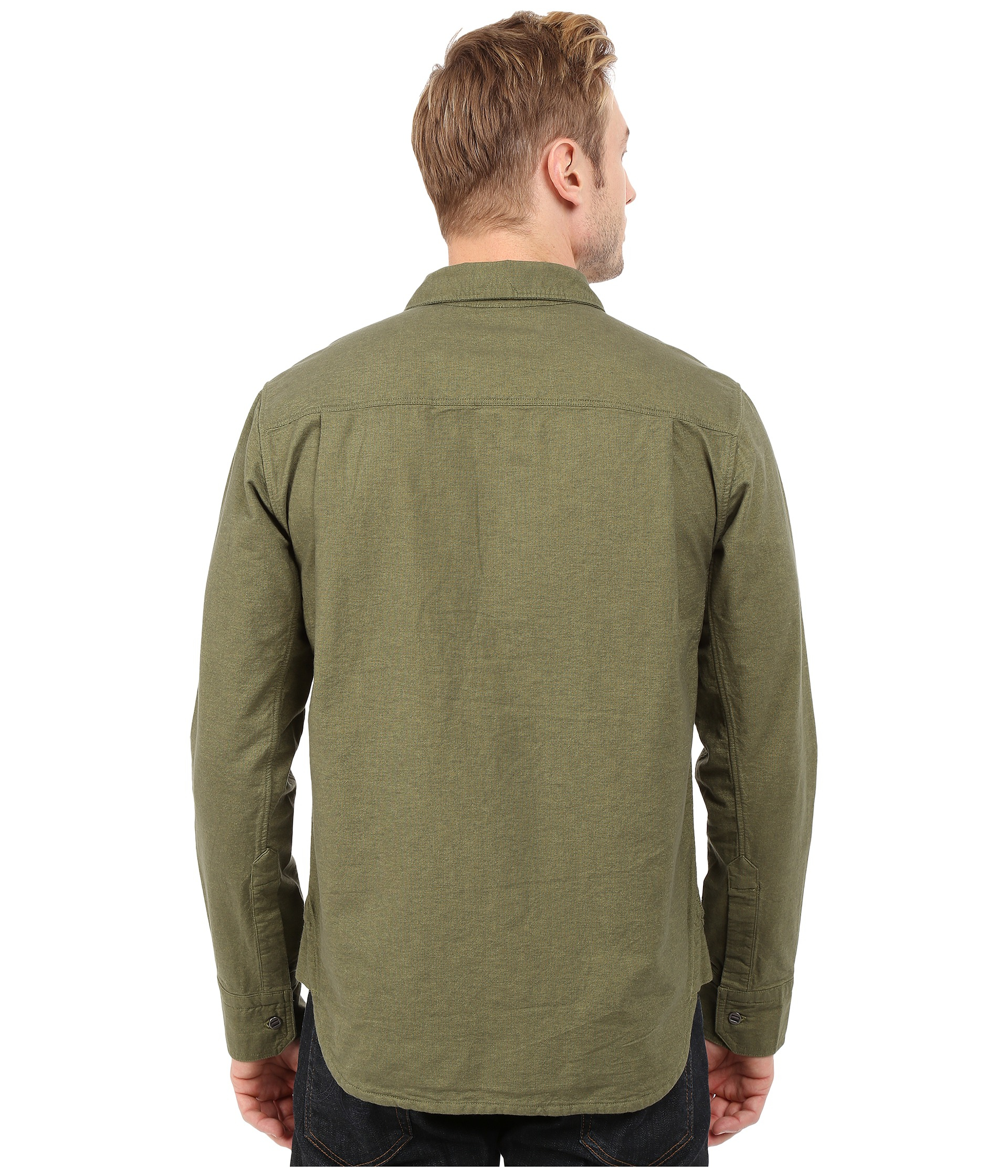 Black diamond Long Sleeve Chambray Modernist Shirt in Green for Men | Lyst