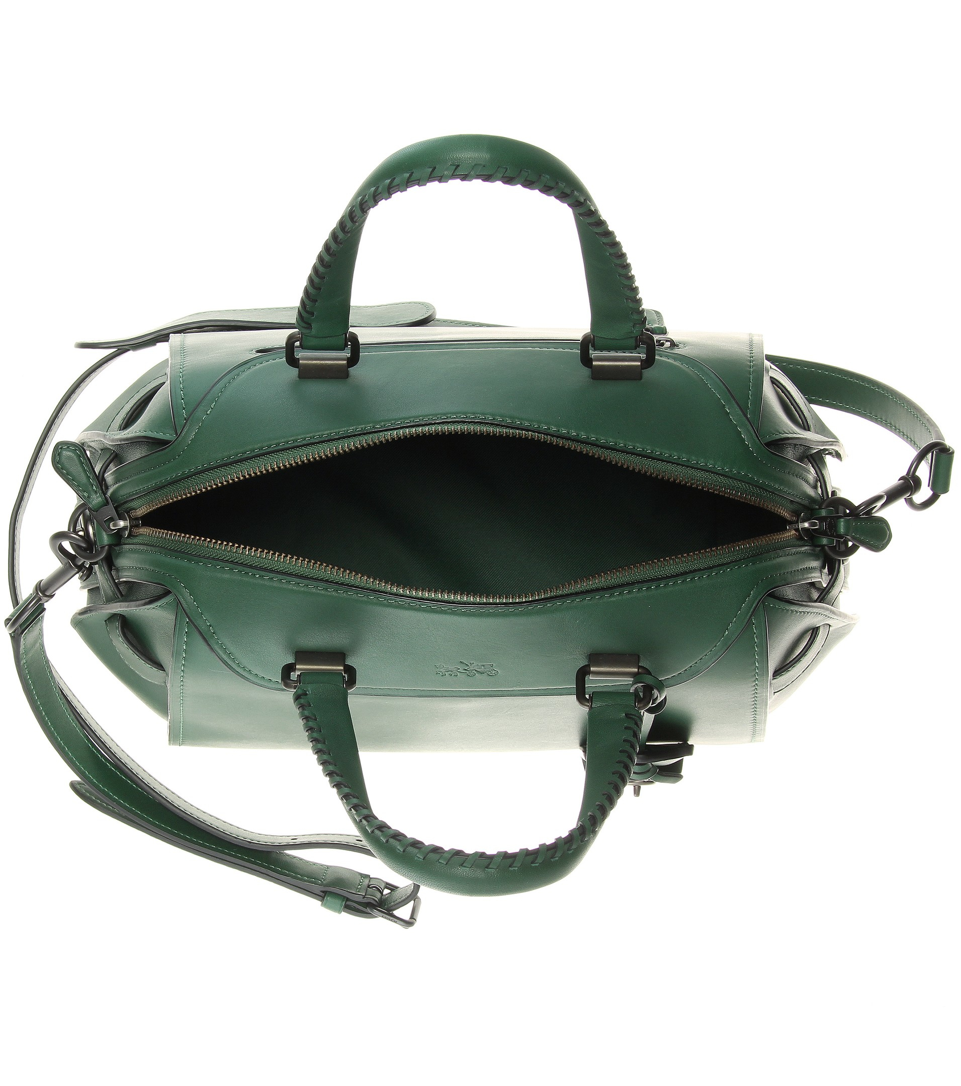 Lyst - Coach Leather Shoulder Bag in Green