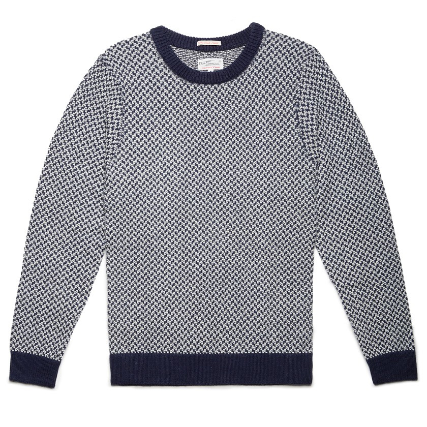 Gant rugger Blue Tuck Stitch Sweater in Blue for Men | Lyst