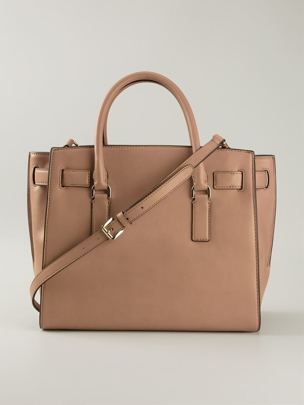 Lyst Michael Kors Hamilton Tote Bag In Natural Gallery