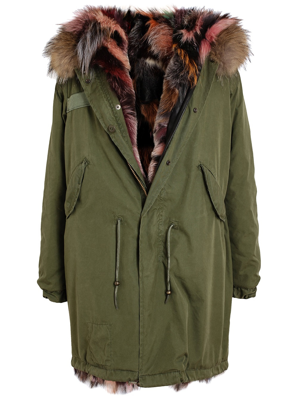 mr and mrs italy fur lined parka
