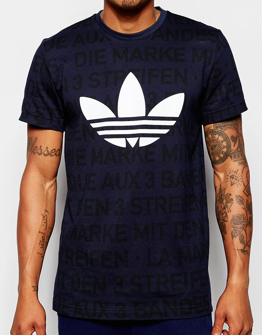 adidas trefoil t shirt navy adidas trefoil t shirt navy