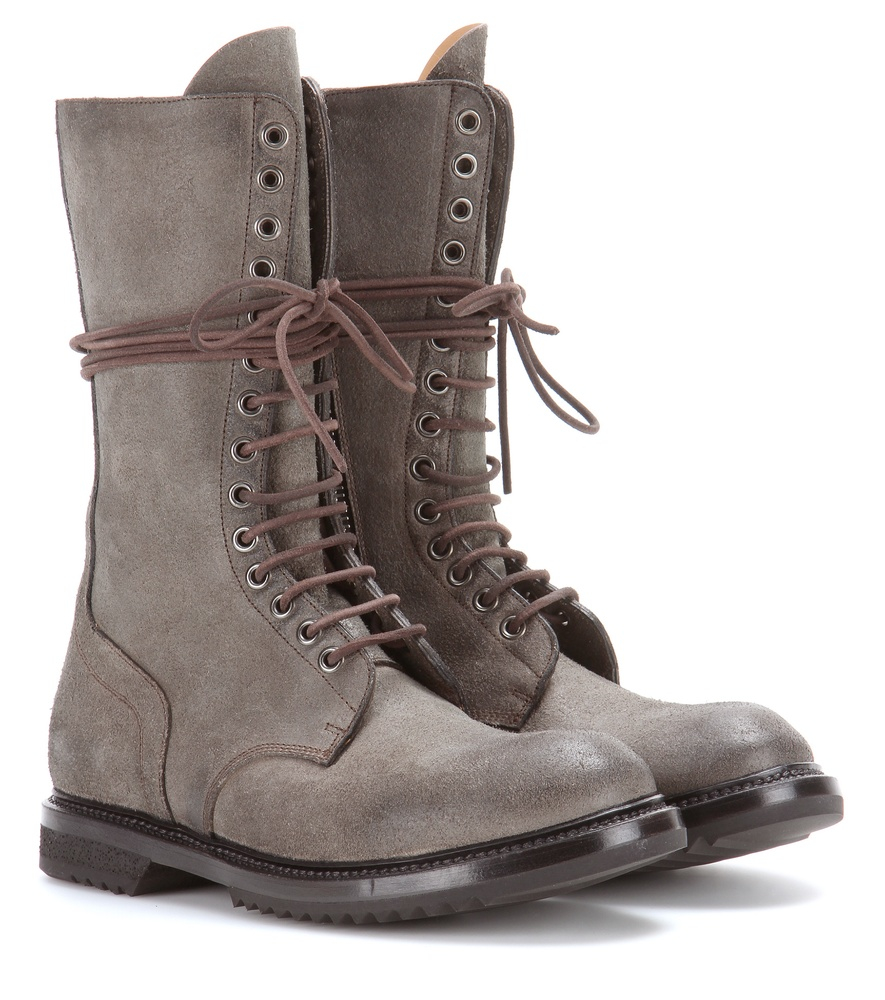 rick owens drkshdw army boots