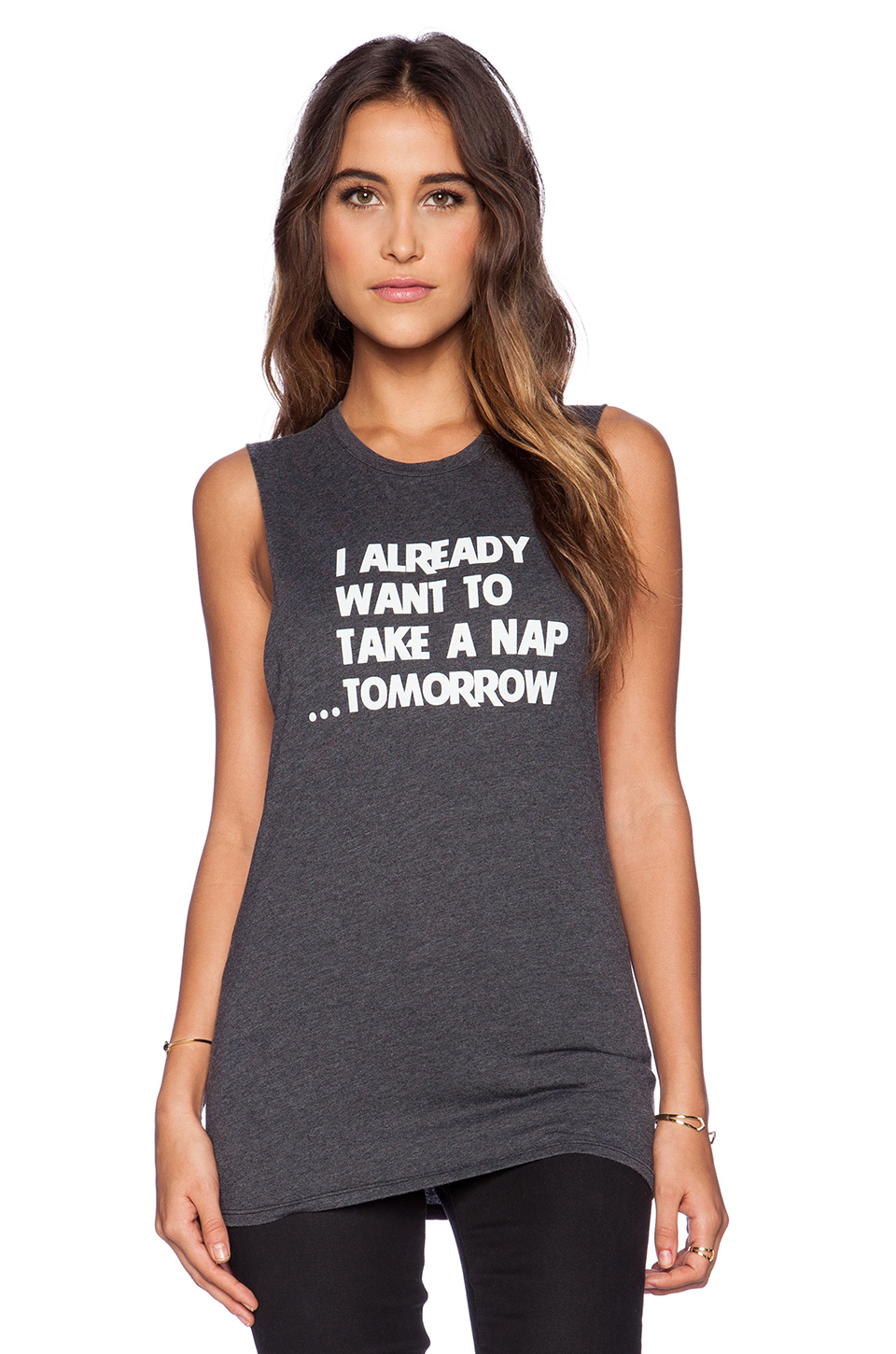 Lyst - Local Celebrity Nap Muscle Tank in Black