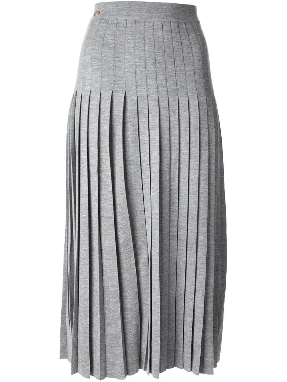 Lyst Pleated Skirt in Gray