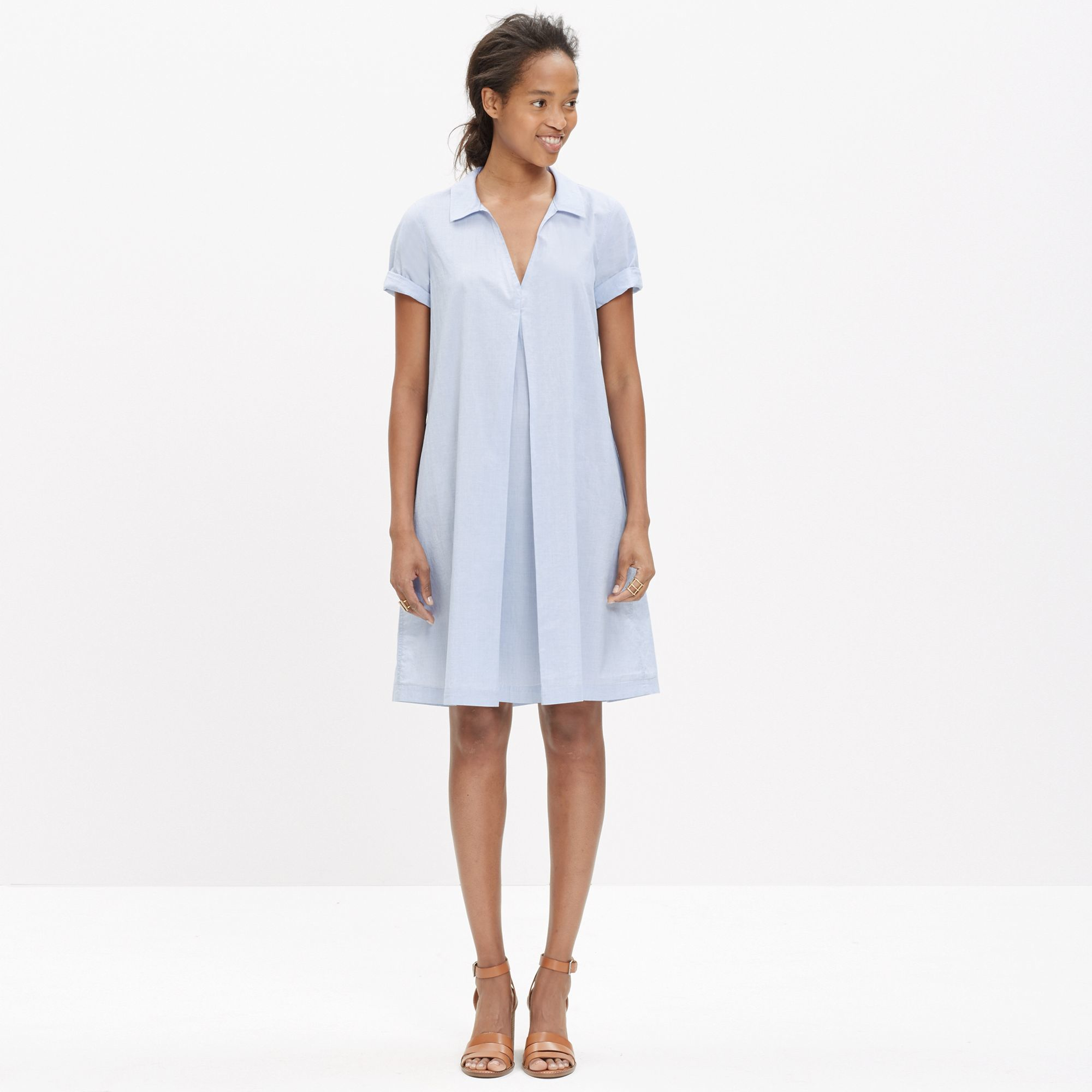 Lyst Madewell  Swingout Shirtdress in Blue