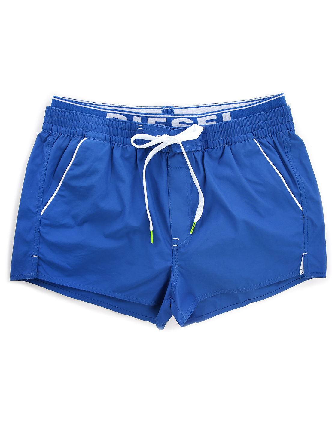 Diesel Blue Barrely Built-In Belt Swim Shorts in Blue for Men | Lyst