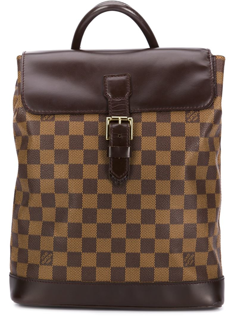 Lyst - Louis Vuitton Soho Backpack in Brown