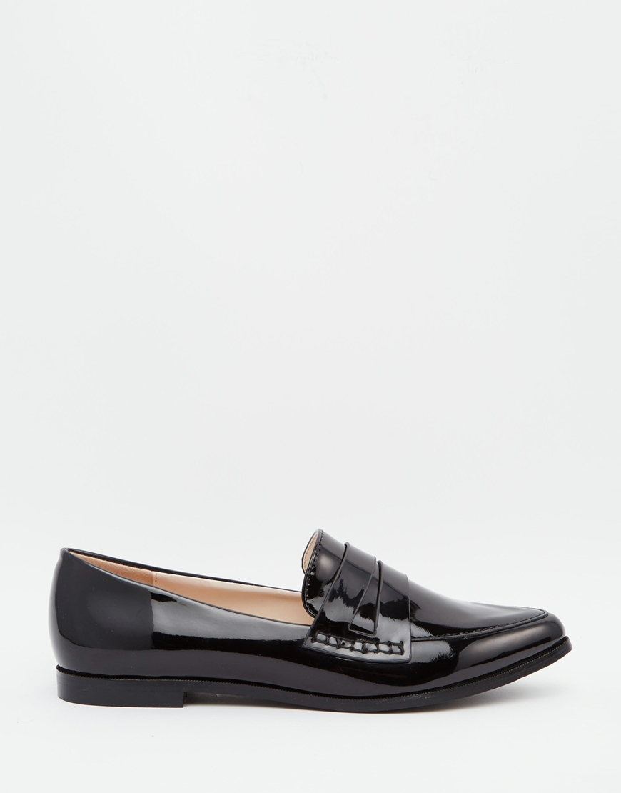 loafer flat patent pointed toe loafer flat shoes in black loafer flat patent pointed toe loafer flat shoes in black