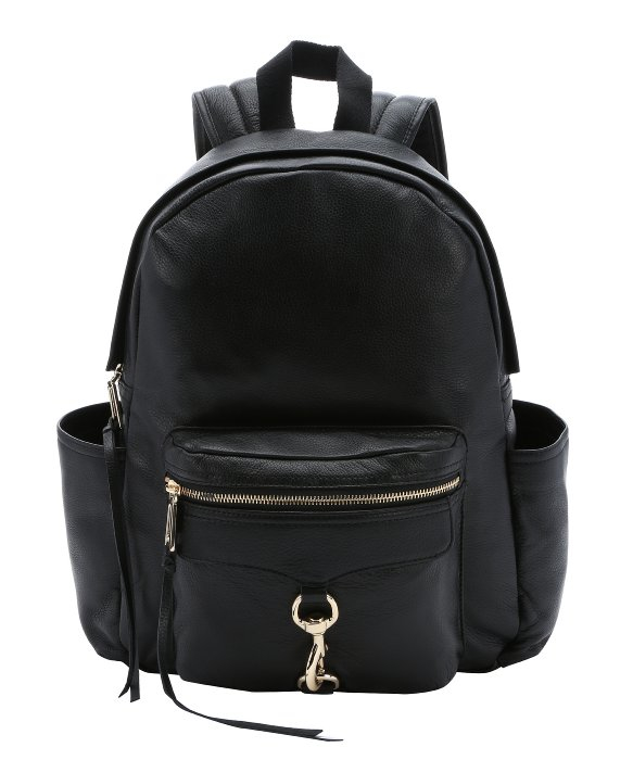 Lyst - Rebecca Minkoff Black Leather &#39;mab Baby&#39; Diaper Backpack in Black
