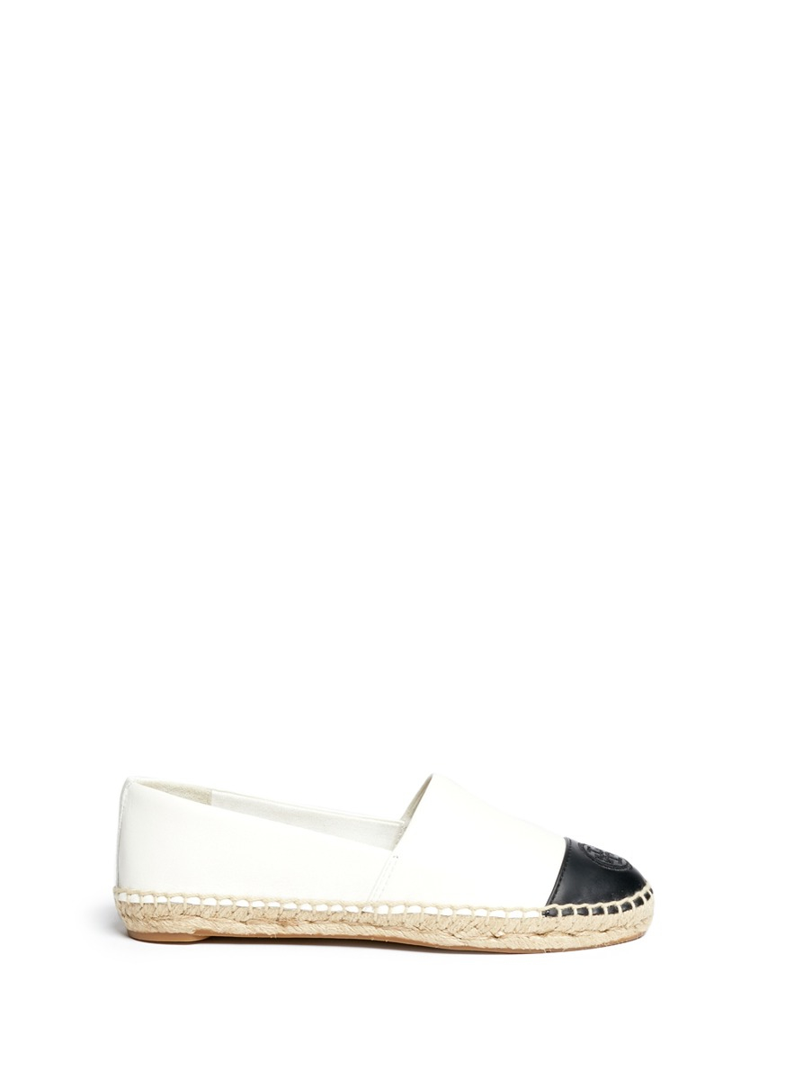 tory burch espadrille white