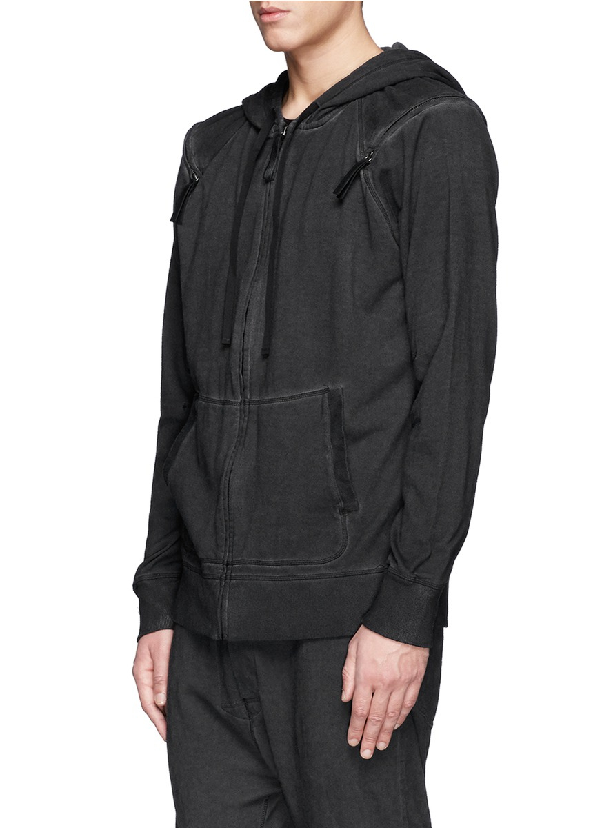grey helmut lang hoodie