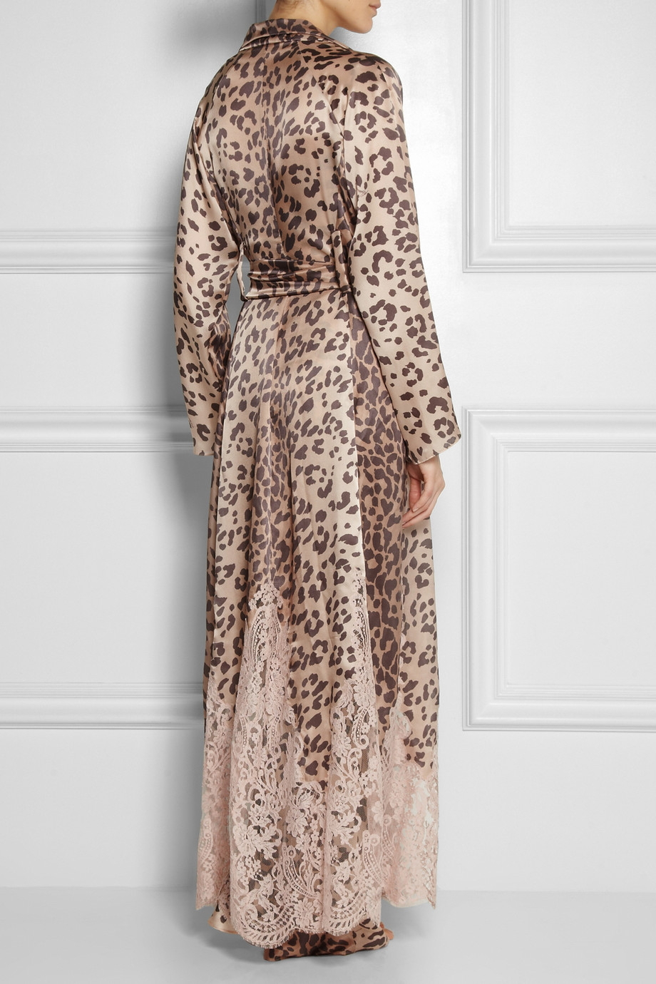 leopard silk robes
