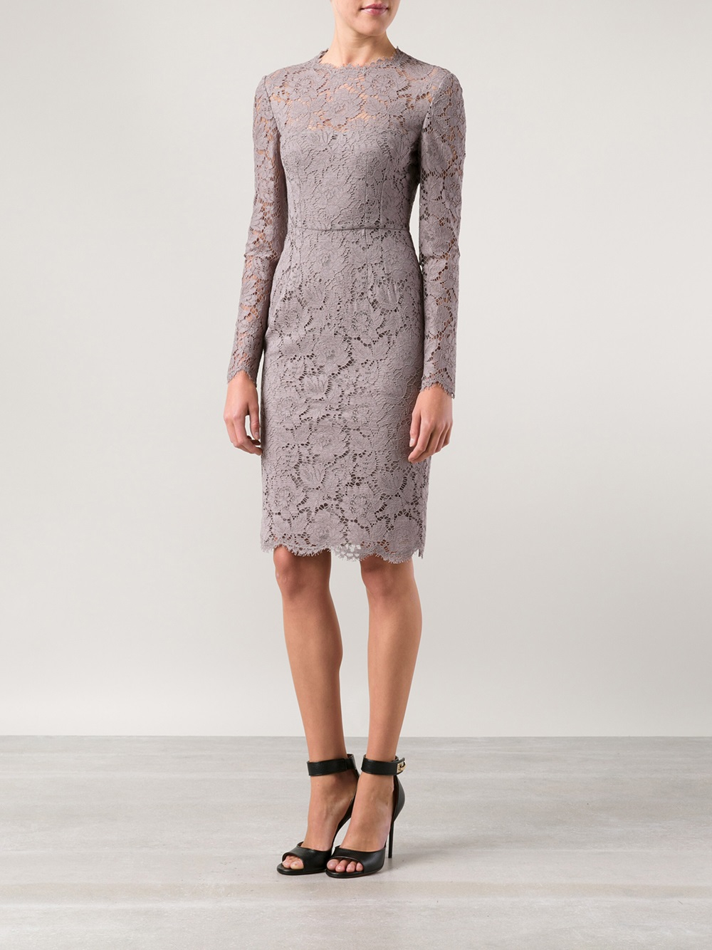 Grey sheath dress