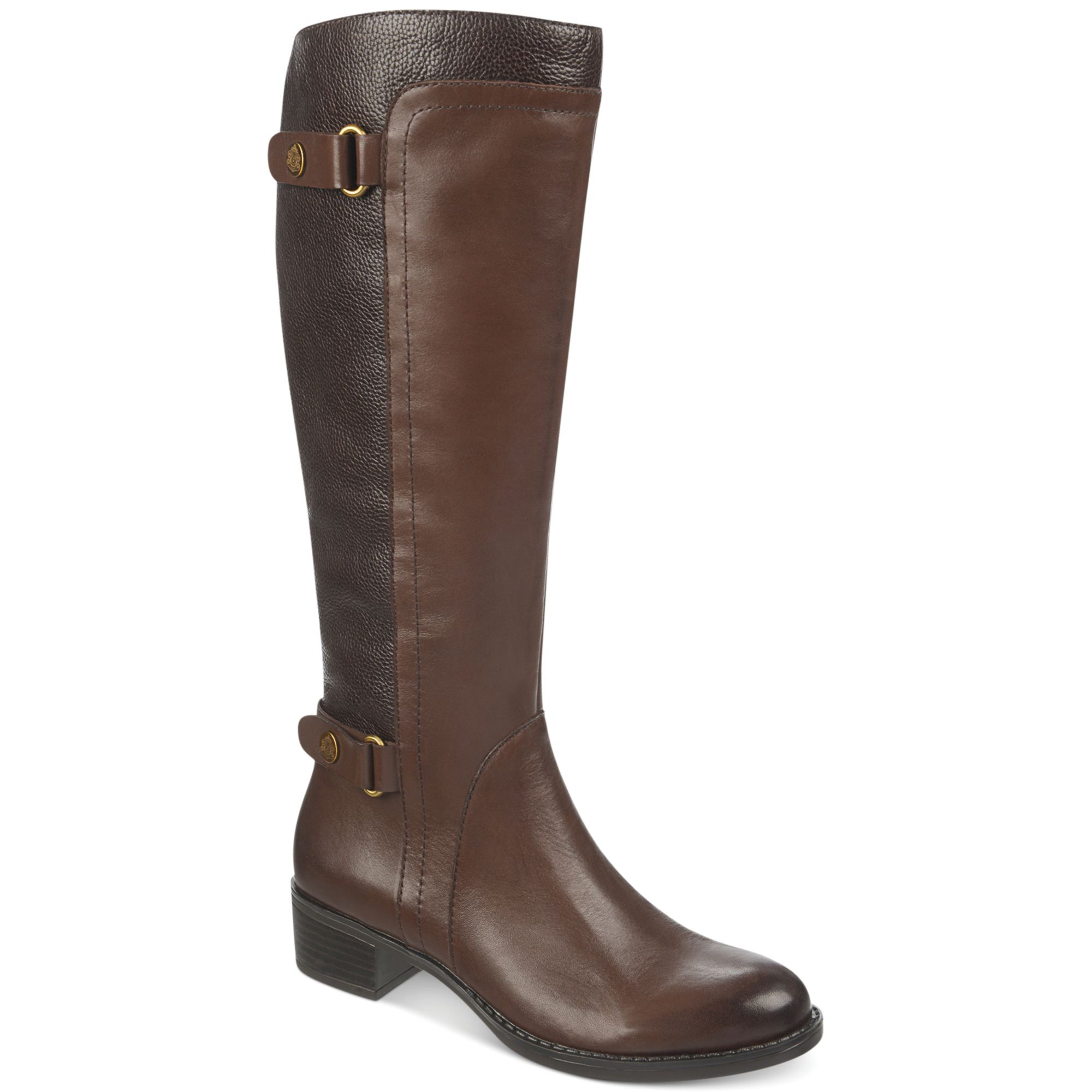 Franco Sarto Crash Tall Riding Boots in Brown | Lyst