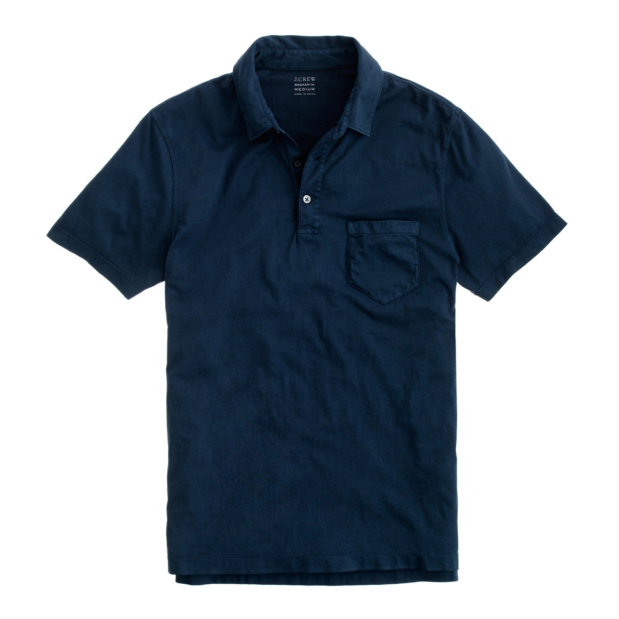 J.crew Brokenin Pocket Polo Shirt in Blue for Men Lyst